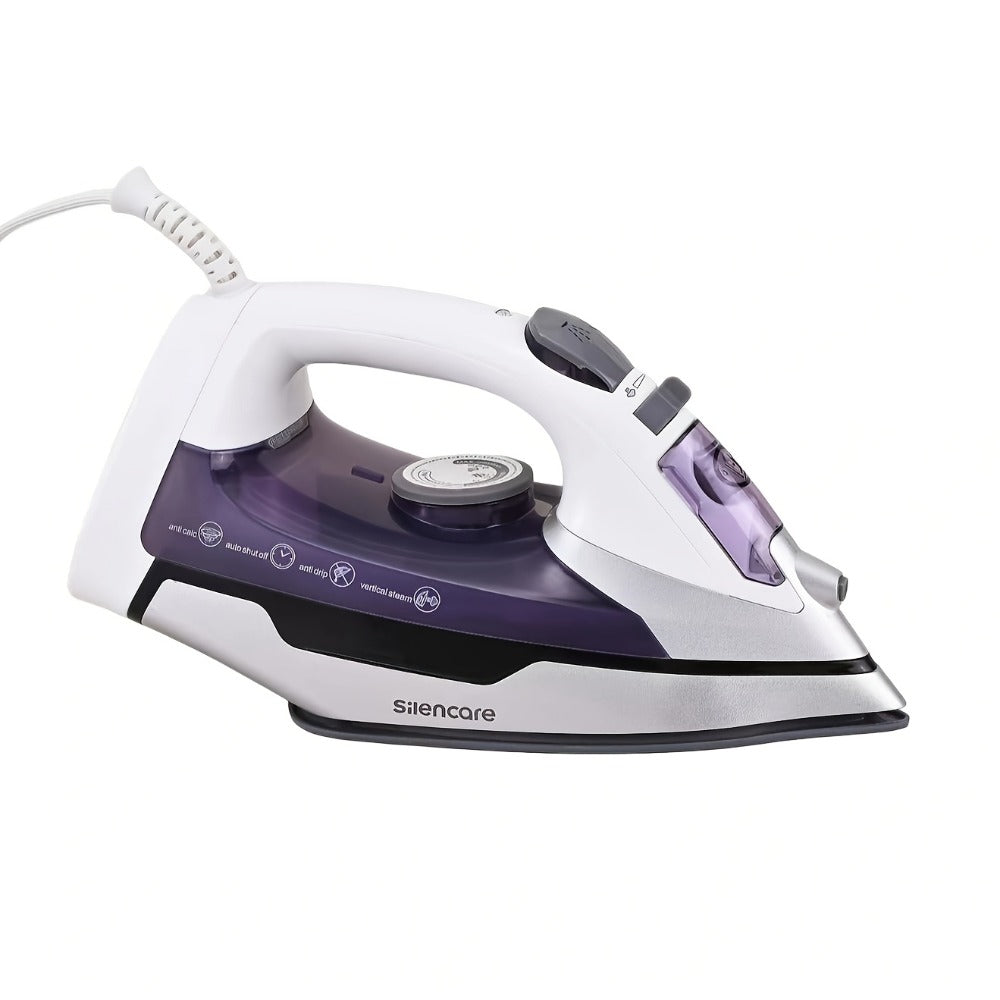 Steam Clothes Iron with Ceramic Coated Soleplate – Precision Thermostat, 3-Way Auto-Off, Self-Cleaning, Anti-Calcium & Anti-Drip, Lightweight Travel & Home Garment Iron - product image 3