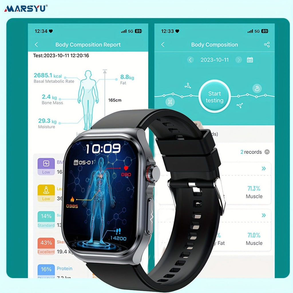 Smartwatch 2.04" Display – Bluetooth 5.3 Calling – 530mAh Battery – NFC – Multi-Sport Modes – Voice Assistant – Menstrual & Weather Forecast – SOS – Magnetic - product image 35