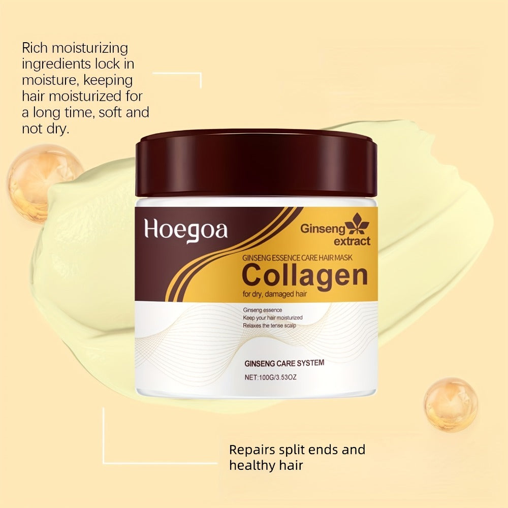 Collagen Hair Care Gift Set 3-Piece with Scalp Massage Brush - Hair Mask Keratin Conditioner Argan Rosemary Essential Oil Repairs Damaged Dry Hair Moisturizing Strengthening for Wo - product image 8
