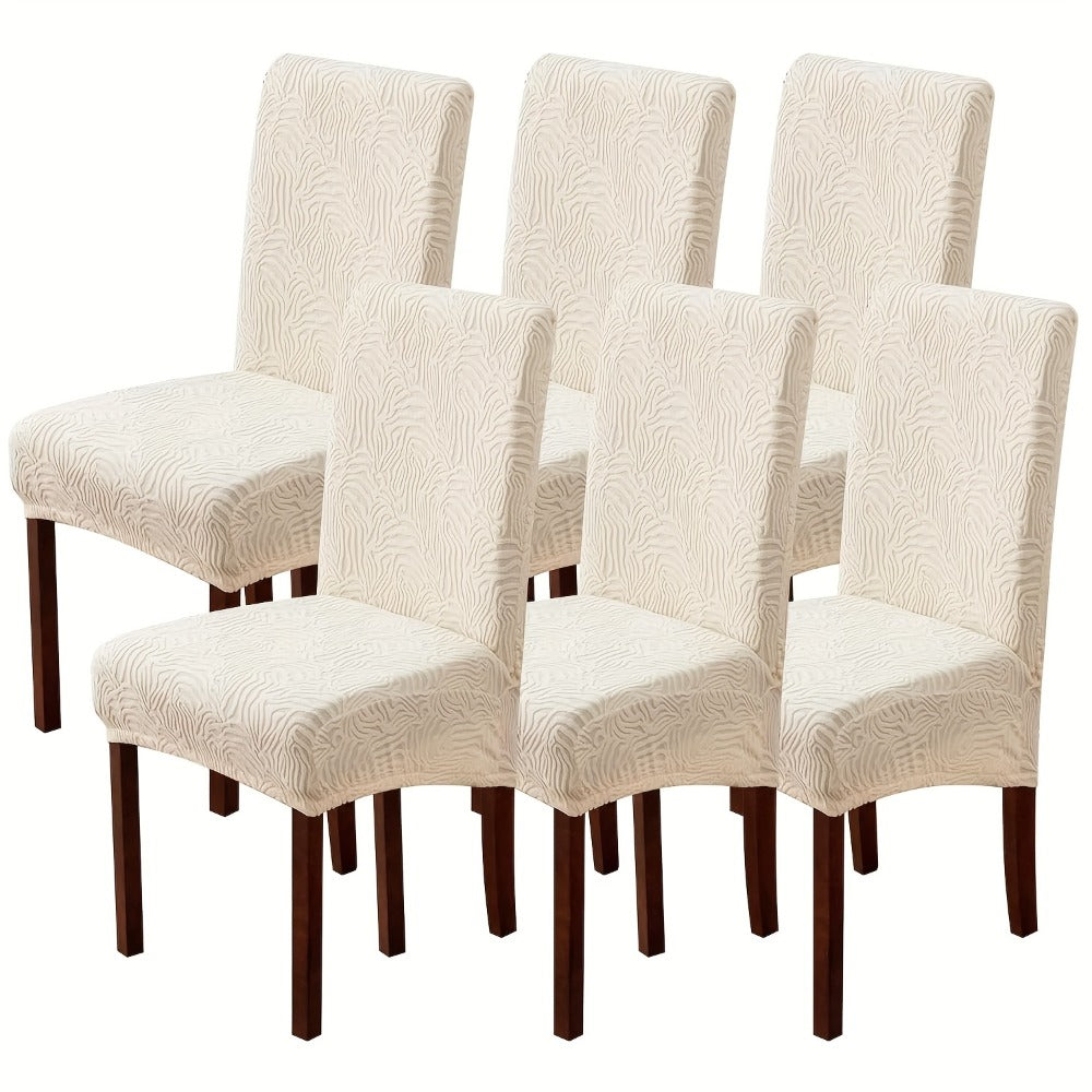 Dining Chair Covers Stretch Jacquard Slipcovers Removable Washable Chair Protector for Kitchen Hotel Restaurant Set of 4 or 6 - product image 9