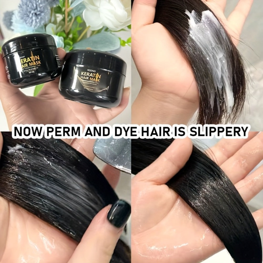 Keratin Hair Care Set 5pcs – Shampoo Conditioner Hair Mask & Essential Oil Bundle | Cleanses Strengthens Repairs Split Ends & Volumizes | Squalane Glycerin Formula for All Hair Typ - product image 12
