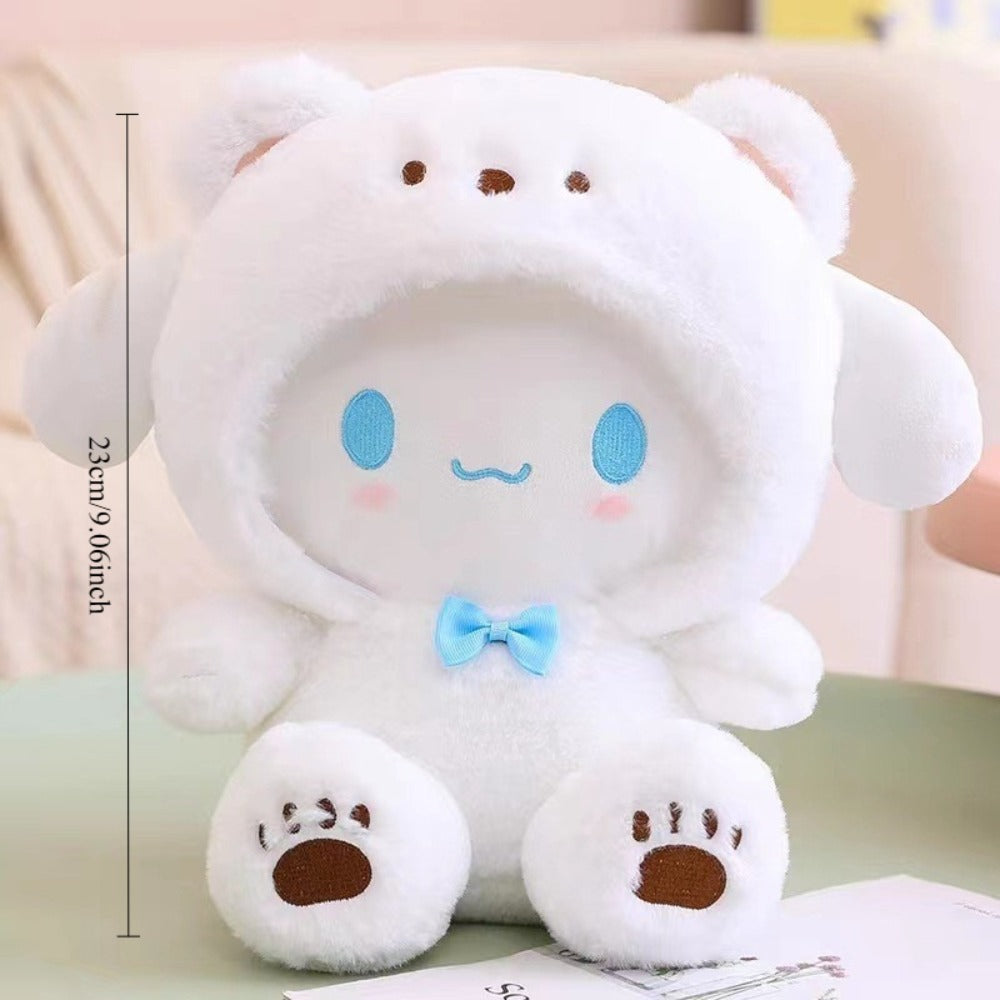 Kawaii Big-Eared Cinnamon Dog Plush Doll | Soft Stuffed Puppy Toy in White, Blue Jade & Pudding Styles for Girls Kids Teens Anime Fans Collectors | Birthday - product image 4