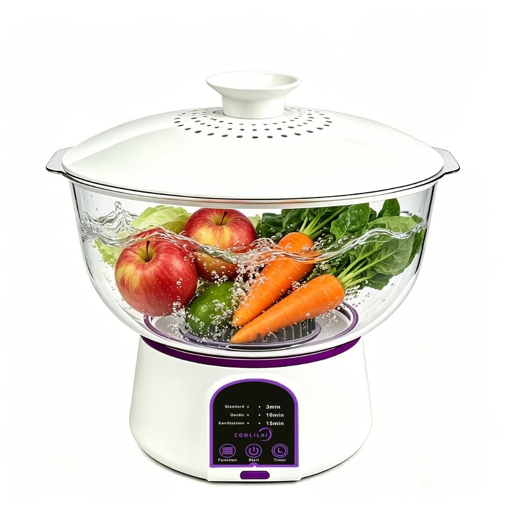 Fruit and Vegetable Cleaner Machine Ultrasonic Purifier Multifunctional Household Food Cleaning Device Rechargeable for Removing Pesticides Bacteria Single Dual Battery Options - product image 7