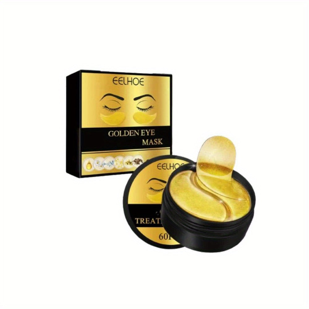 Under Eye Patches 120pcs (2 Boxes) with Hyaluronic Acid, Collagen & Glycerin - Gold Eye Mask for Dark Circles, Puffiness & Fine Lines, Deep Moisturizing Eye Contour Treatment - product image 11