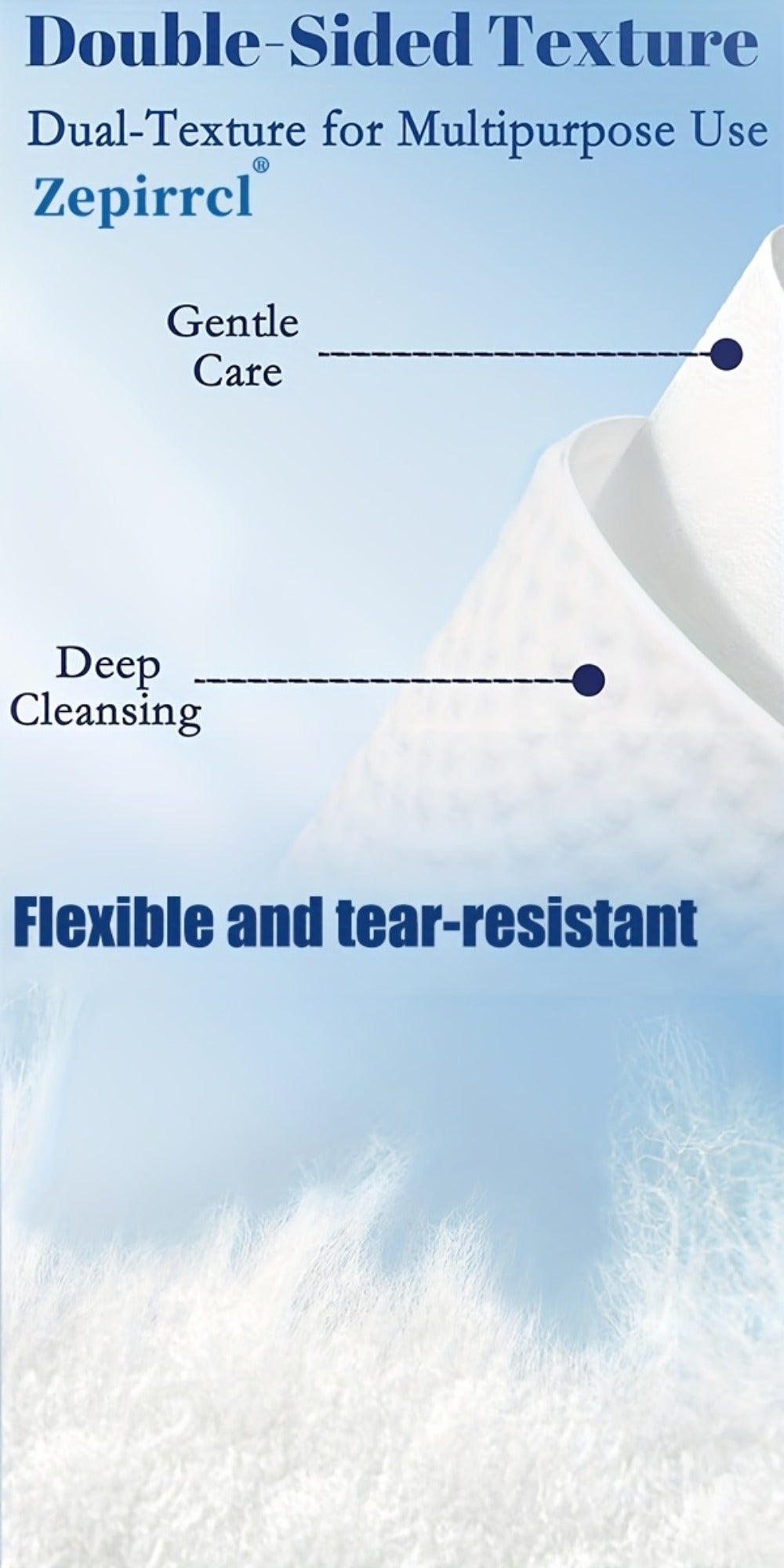 Extra Large Disposable Facial Cleansing Tissues 26×30cm – Thickened Ultra-Soft Cotton Wipes for Face Washing & Makeup Removal, Gentle for All Skin Types, 40/120/240 Pcs - product image 16