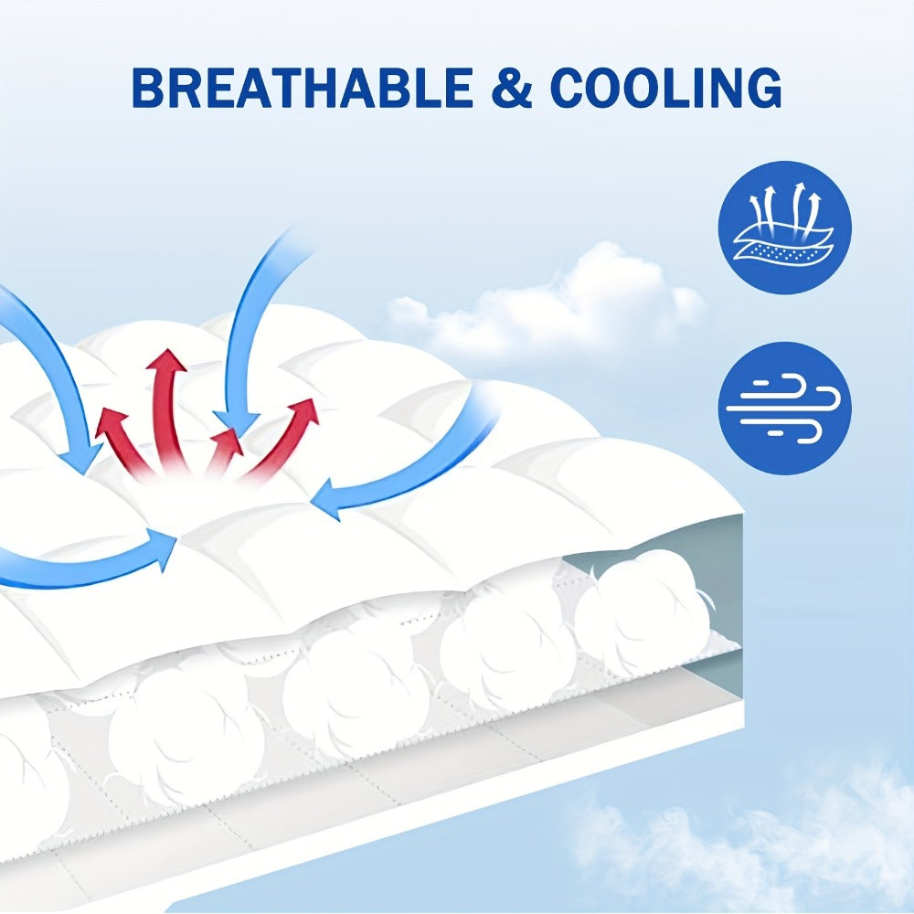 Mattress Topper Pillow Top Quilted Fitted Mattress Protector Cover Deep Pocket Cooling 1000GSM Twin Full Queen King - product image 6