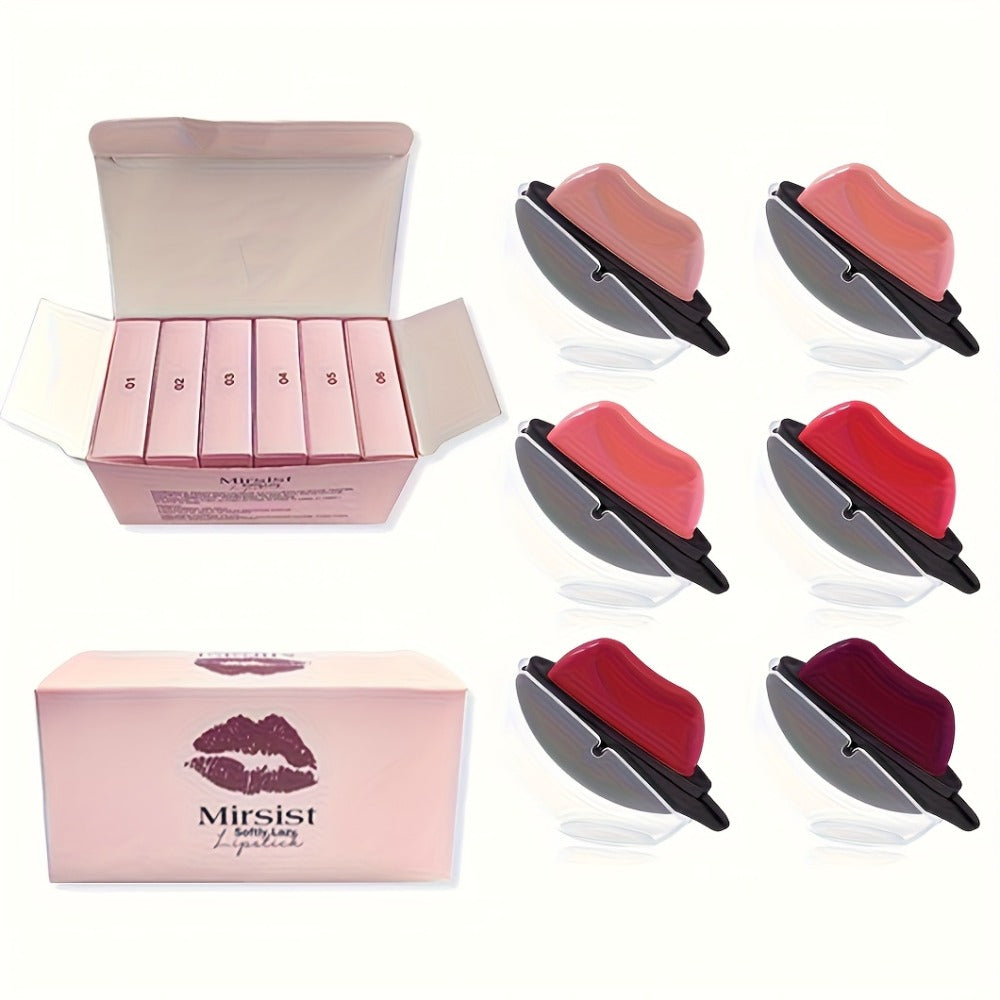 Color Changing Lipstick Set 6pcs Matte pH Reactive Lip-Shaped with Jasmine Scent - Non-Fade Long-Lasting Velvety Formula, Multi-Shade Lip Makeup Gift Set for Women & Girls - product image