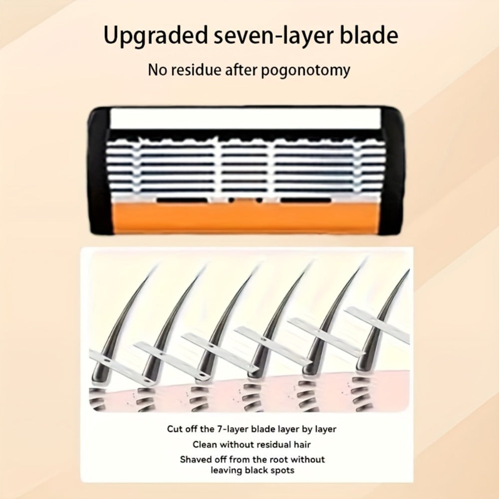 Men's Safety Razor Set 72 Blades 2 Non-Slip Handles Progressive Classic Style Painless Shaving Kit – Close Shave Replacement Blade Razor for Daily Face Neck Grooming, Birthday Fath - product image 4