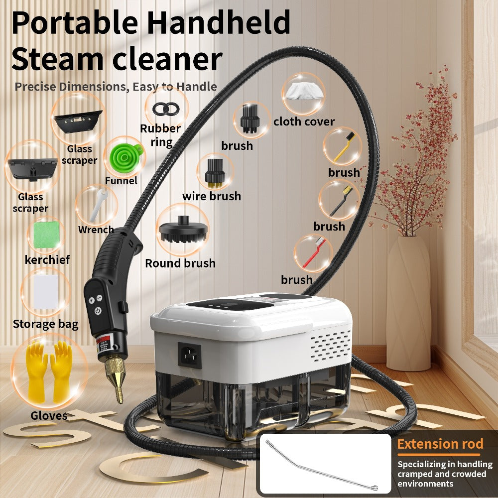 Portable Steam Cleaner High-Temperature High-Pressure Handheld Steamer for Home, Carpet, Tile & Grout Cleaning – 9-Speed Adjustable, 3 Models: Basic, Upgraded & Smart - product image 19