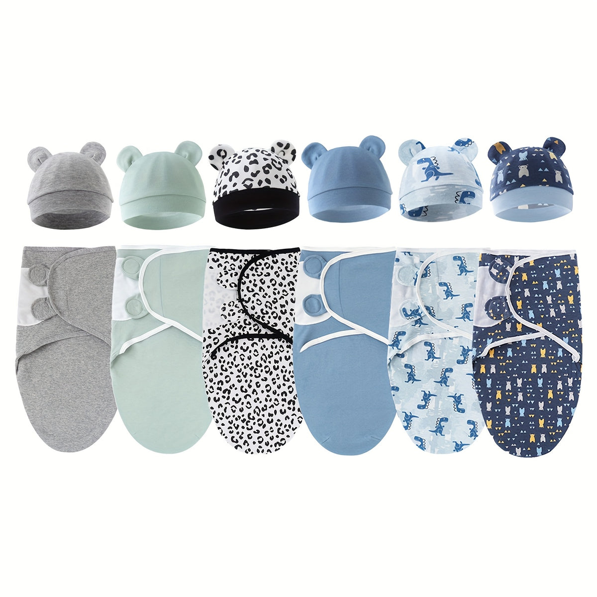 Newborn Blanket and Baby Hat, Suitable for 0-3 Months Old, The Design Mimics The Shape of The Womb and Is Available in Multiple Colors. A Must-Have for Newborns - product image 4