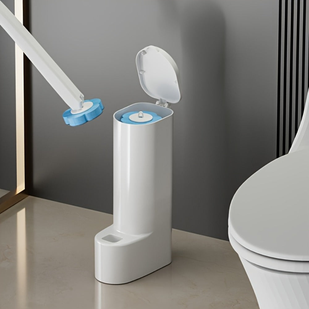 Disposable Toilet Brush Set with Replacement Heads – Hygienic No-Touch Bathroom Cleaning Brush with Stand Easy Install - product image 2