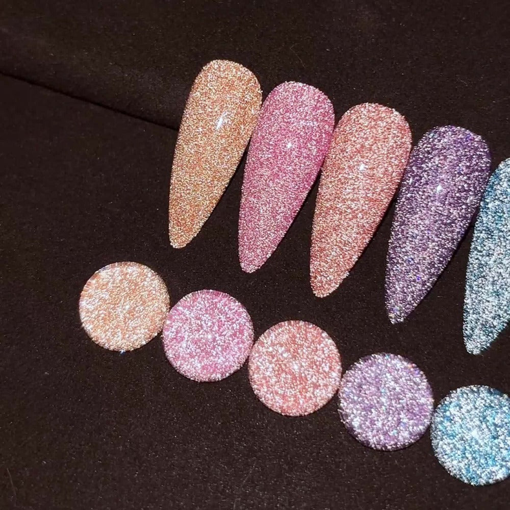 Glitter Gel Nail Polish Set 6pcs Crushed Starlight Sparkling Rhinestone Soak-Off UV LED 0.51oz Each – Photo Frame & Candy Styles Seasonal Nail Art Kit for Women, Salon & Home Manic - product image 11