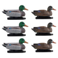 Realistic Floating Teal Decoy Set with Bionic Painting, XPE Compression Storage, 3 Male & 3 Female Ducks for Hunting, Pond Garden Yard Decoration, Flock - product image