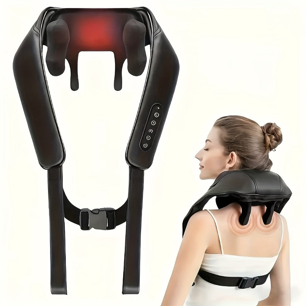 Neck Shoulder Massage Pillow 8D Deep Kneading Wireless Electric Back Massager Simulates Human Hands for Neck Shoulder Back Pain Relief Gift for Women Men - product image 11