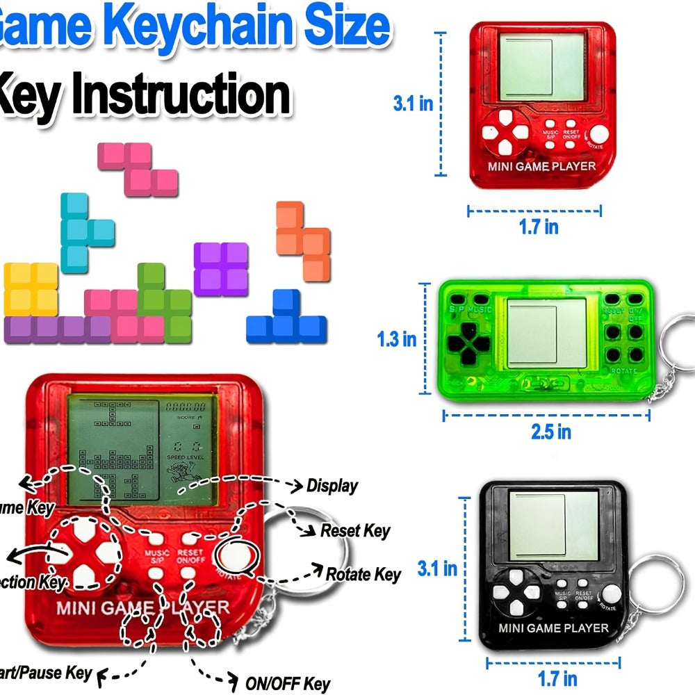 Handheld Video Game Backpack Clips for Kids Gaming Birthday Party Favors, Classroom Prizes, Gamer Goodie Bag Stuffers & Holiday Gifts | Mini Game Console - product image 7