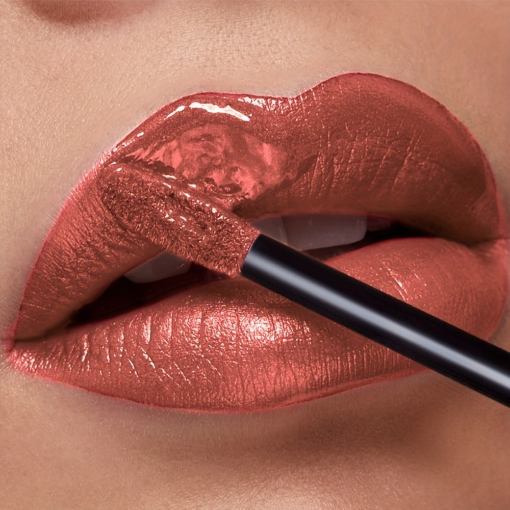 Metallic Glitter Liquid Lipstick 22 Shades Waterproof Shimmer Lip Gloss Non-Sticky Plant Squalane Formula - Long-Lasting Transfer-Proof Bold Lip Tint for Party Festival Bridal Dail - product image 14