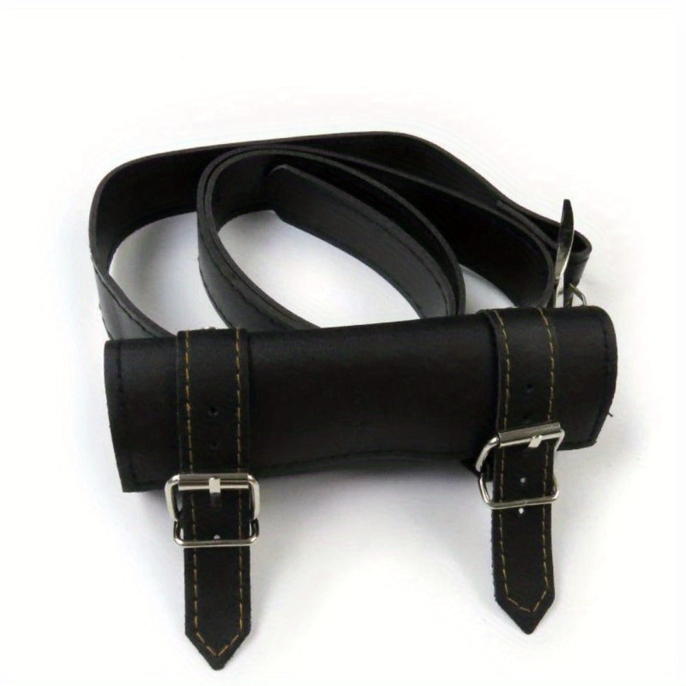 Japanese Katana Waist Holster for Anime Cosplay, Medieval Costume Prop, Real-Size Sabre Sleeve Carrier for Adults, Black & White – Samurai Sword Belt Holder