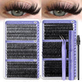 Premade Lash Clusters 708Pcs Mixed Length 30D 50D 80D 100D Wispy Volume Kit – Natural Fluffy DIY Lash Extensions with Bond Seal & Applicator for Everyday, Party, Travel & Event Loo - product image 13