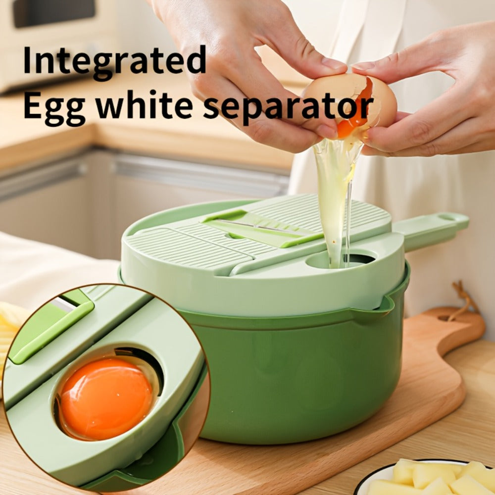 Vegetable Chopper 16-in-1 Manual Food Chopper Slicer Dicer Grater with Container – Professional Onion Potato Carrot Cutter Kitchen Tool - product image 7