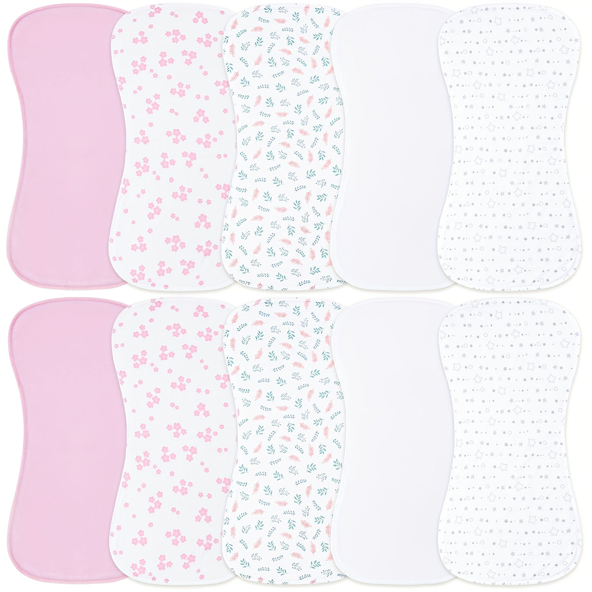 10-Pack Burp Cloths For Baby Boys and Girls - Baby Burp Cloth, Baby Washcloths, Burp Rags, Large Neutral Burp Clothes For Newborn - product image 13