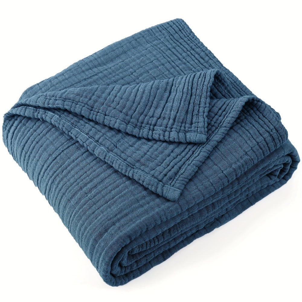 Muslin Blanket 100% Cotton 6-Layer – Breathable Soft Gauze Throw for Couch & Bed, All Season, Machine Washable, 13 Colors, 5 Sizes - product image 23