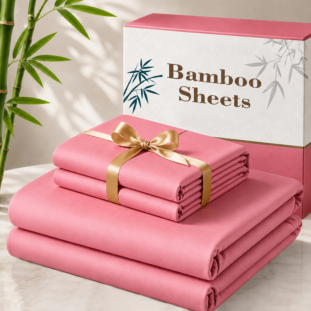 4 pcs Cooling Bamboo Bed Sheet Set, 3000 TC Extra Deep Pocket 20 Inch Bed Sheet, Children Luxury Soft Hotel & Cooling Sheet Set for Hot Sleepers, Wrinkle and - product image 19
