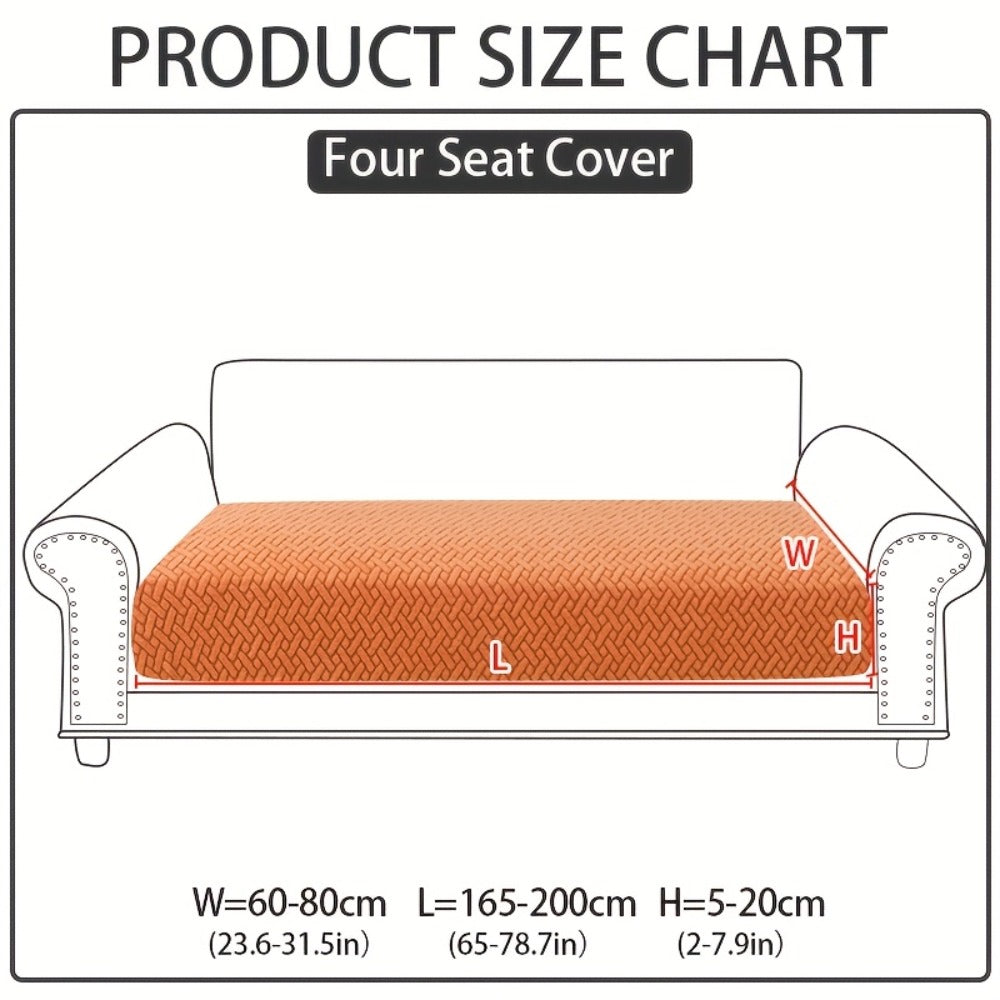 Jacquard Stretch Sofa Cover Non-Slip | Elastic Wear-Resistant Couch Slipcover, Polyester Jacquard Fabric, 1 to 4 Seat Sectional L-Shape, Armrest Backrest, Machine Washable - product image 29
