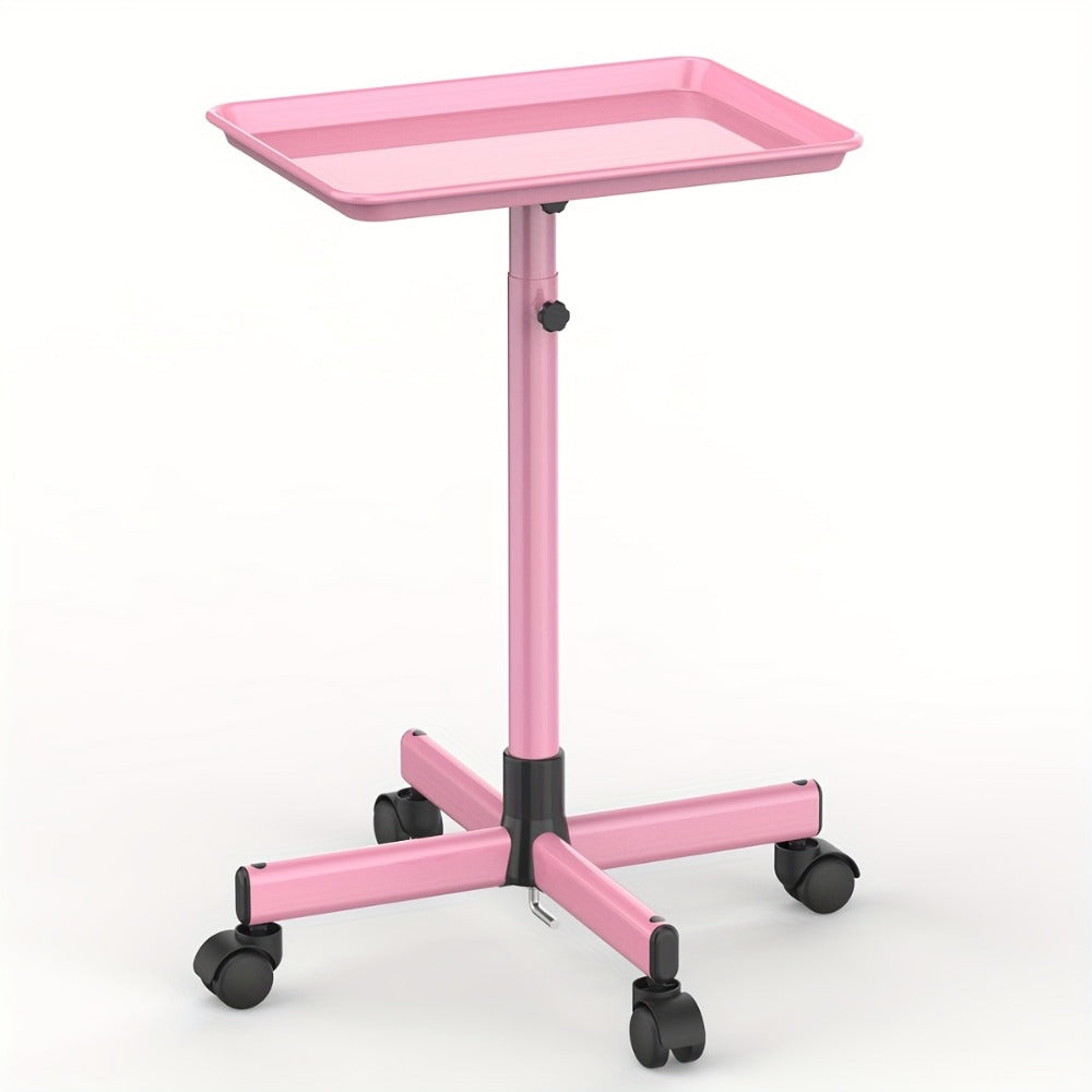 Salon Rolling Tray Cart with Wheels & Adjustable Height 30"-42" - Professional Trolley with Removable 18"x13" Tray, 360° Swivel Casters for Hair Stylist Tattoo Esthetician, Gold &  - product image 12