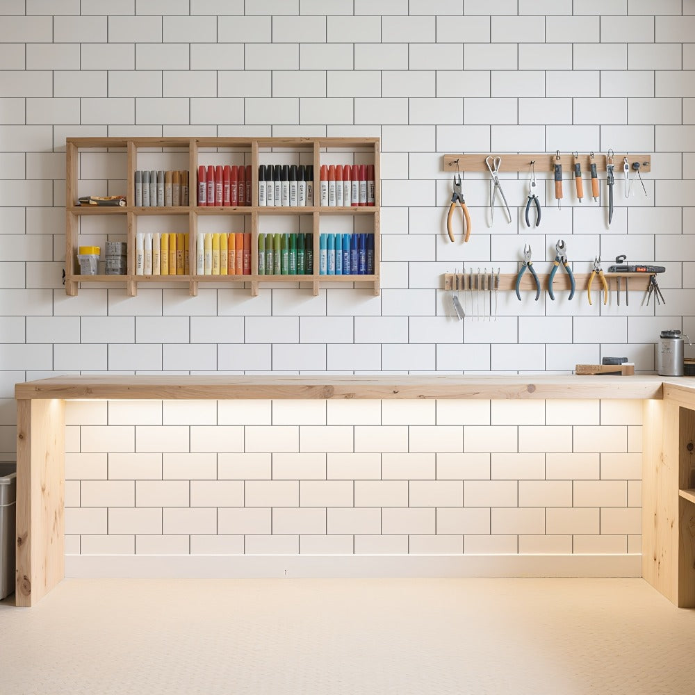 Peel and Stick Subway Tiles 102 Pieces 3x6 Inch Glossy White PVC Self Adhesive Kitchen Backsplash Bathroom Fireplace Wall Panels Waterproof Heatproof Scratch Resistant DIY Remodeli - product image 7