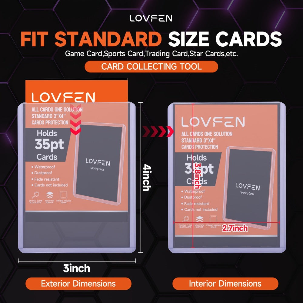 3"x4" Hard Plastic Baseball Card Protectors, Fits Baseball, Football, Sports & TCG Cards, Bulk Card Storage Bundle – Trading Card Top Loaders 2000ct + 2000 - product image 3