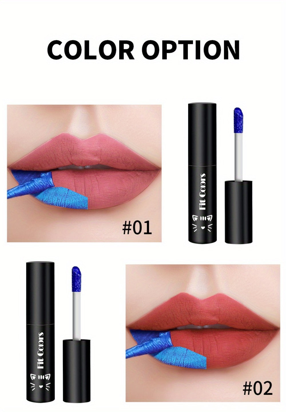Bold Blue Matte Lip Gloss Set 3pcs Waterproof Long-Lasting Smudge-Proof Liquid Lipstick – Electric Blue Cobalt Shades Vegan Hypoallergenic Formula All Skin Tones Festival Makeup Wo - product image 17