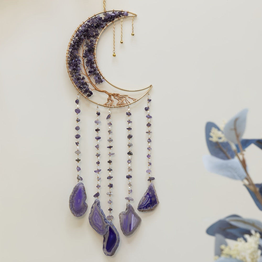 Dreamcatcher Moon Suncatcher Wall Hanging – Handmade Boho Wind Chime Pendant for Indoor Outdoor Garden, Courtyard & Party Decor – Christmas & Birthday Gift - product image 19