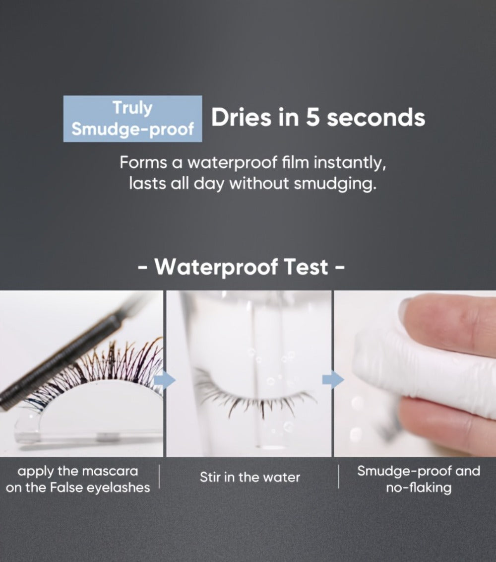 3D Curling Mascara Waterproof Volumizing Lengthening Smudge-Proof Nourishing Eyelash Wand Long-Lasting Black Brown Korean Makeup Style for All Eye Types Women - product image 18