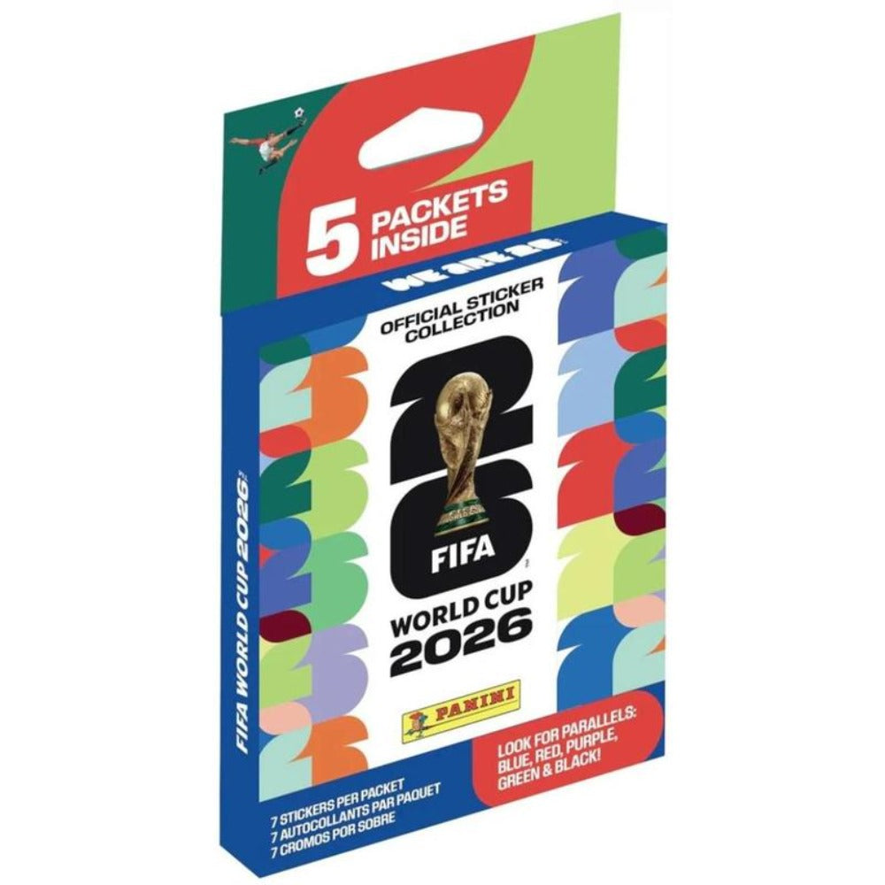 Panini FIFA World Cup 2026 Sticker Hanger Box | 35 Stickers 5 Packs with StreetCards Magnet, Blue Red Purple Green Black Parallel Soccer Collectible Gift - product image 2