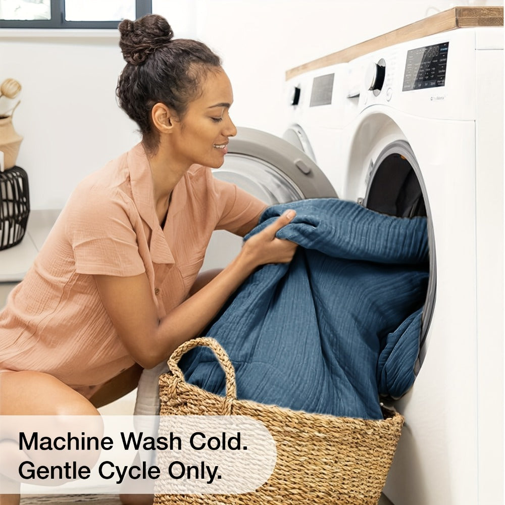Muslin Blanket 100% Cotton 6-Layer – Breathable Soft Gauze Throw for Couch & Bed, All Season, Machine Washable, 13 Colors, 5 Sizes - product image 24