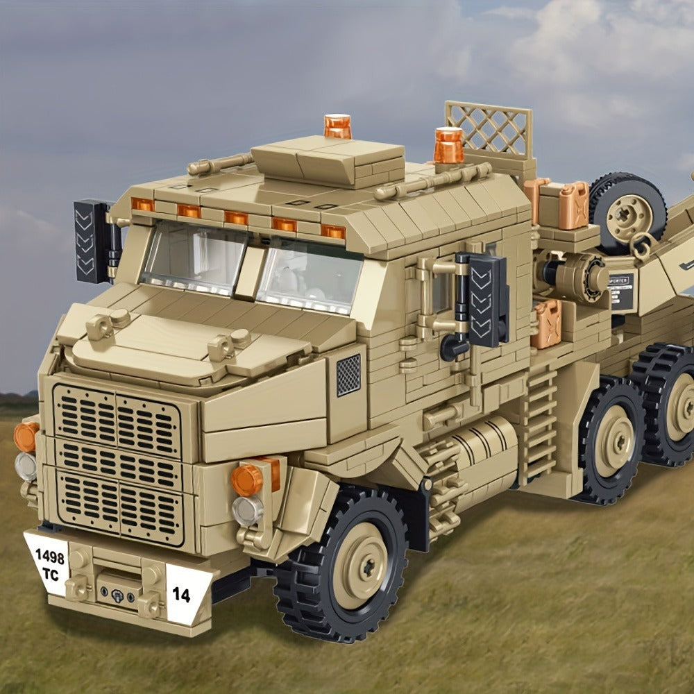 Armored Heavy Transport Vehicle Brick Model Kit Adult Collector Display Piece Hobbyist Gift Military History Enthusiasts Model 628015 – MOC Military Tank - product image 5