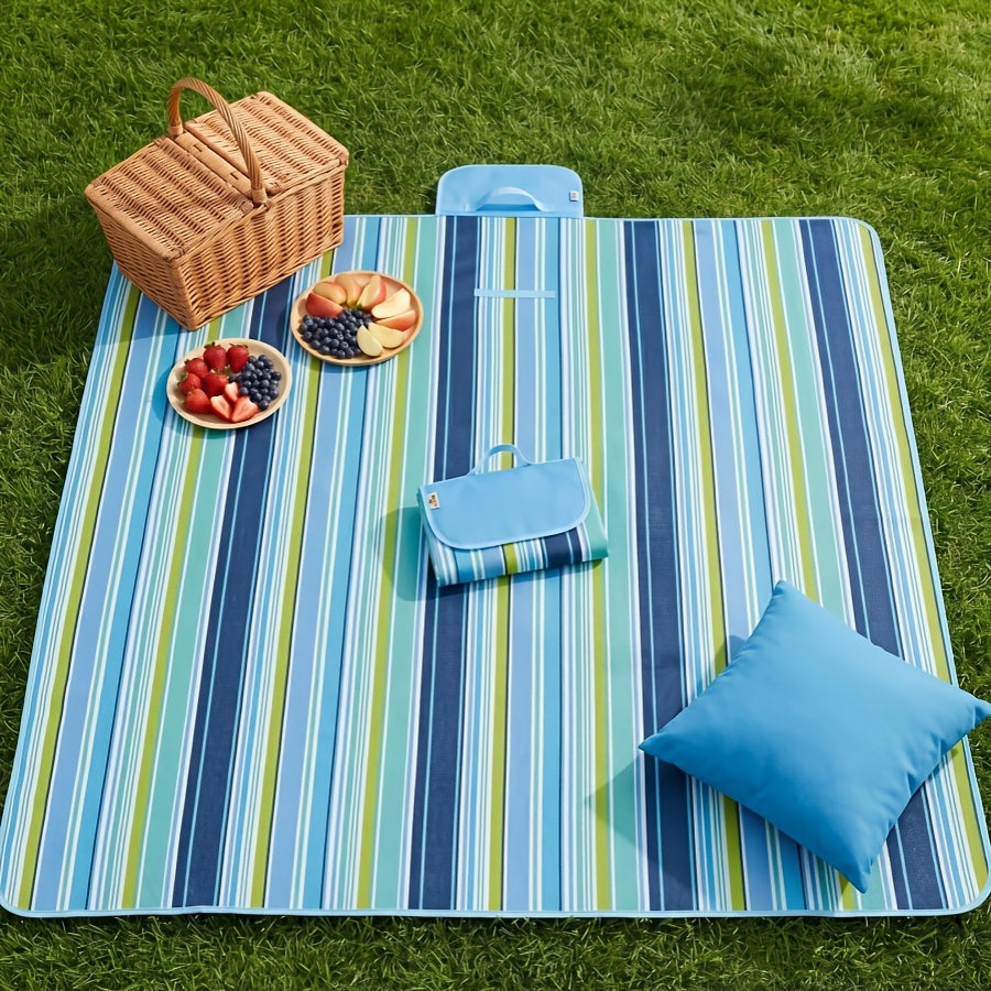 Portable Outdoor Camping Blanket for Hiking, Park & Travel, 31.5x57 Inch – Waterproof Picnic Blanket Oversized Sand-Proof Beach Mat