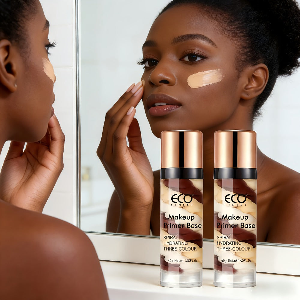 Brightening Face Primer 2-Pack with Squalane Pore Minimizer Moisturizing Even Skin Tone – Long-Lasting Matte Satin Makeup Base Conceals Imperfections for All Skin Types Women - product image