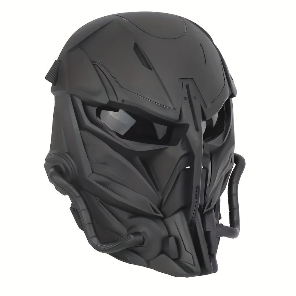 Breathable Sci-Fi Futuristic Half Mask for Halloween Cosplay, Rave Bar Club Music Festival, Photo Prop & Gift for Men Adults, Cool Collectible Accessory - product image 6
