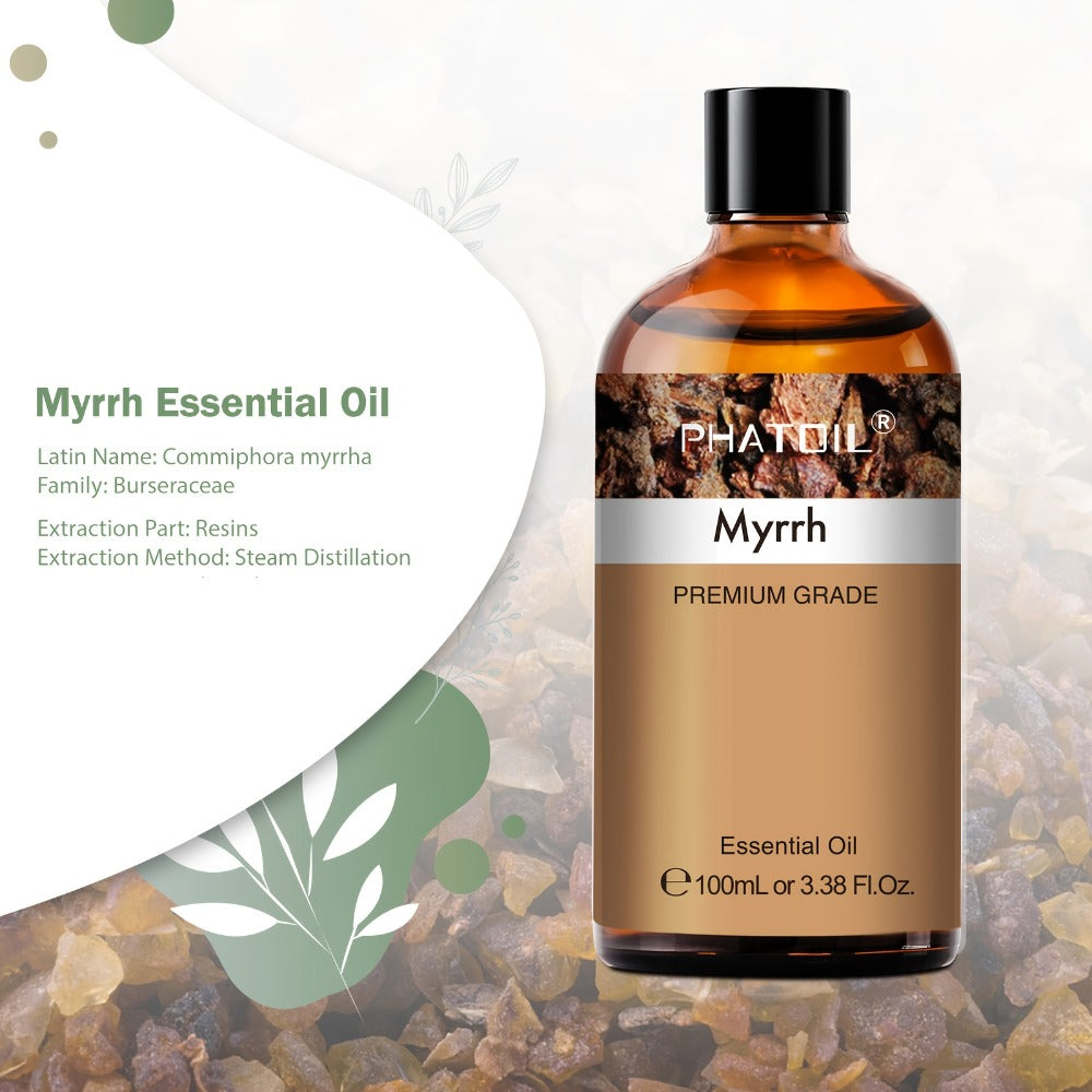 Myrrh Essential Oil 100ml – Pure Undiluted Therapeutic Grade Natural Oil for Diffuser, Humidifier, Candle Making & Skincare | Long-Lasting Aroma, No Additives - product image 4