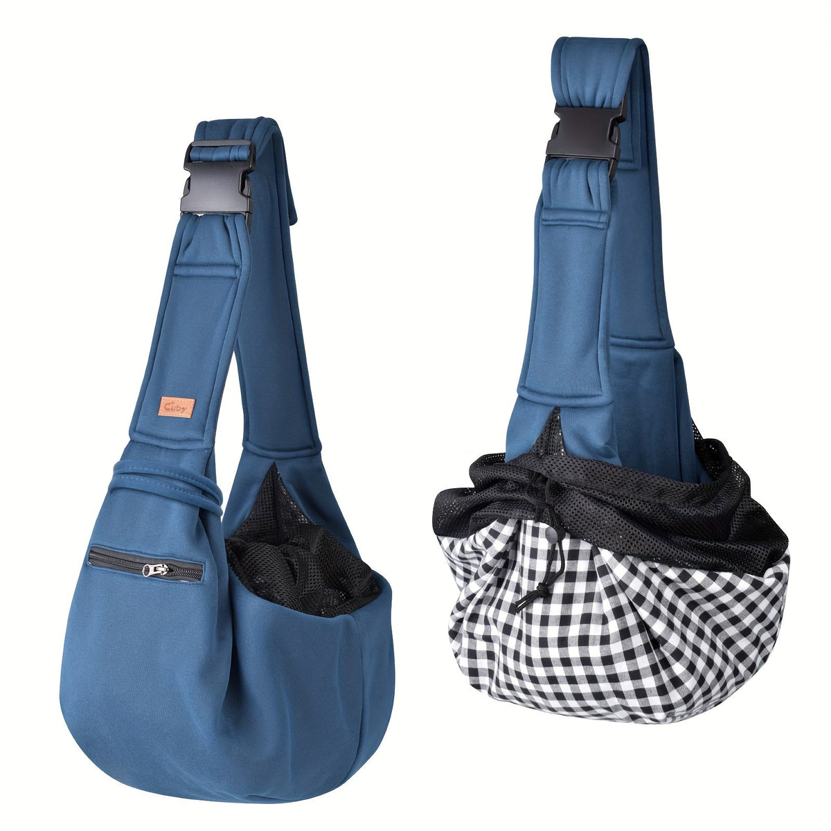 Adjustable Pet Sling Shoulder Carrier Bag – Hands-Free Dog Cat Puppy Carry Bag, Soft Breathable Travel Sling for Small Pets, Secure & Comfortable One-Shoulder Tote for Daily Use & Outdoor Travel, 3 Colors
