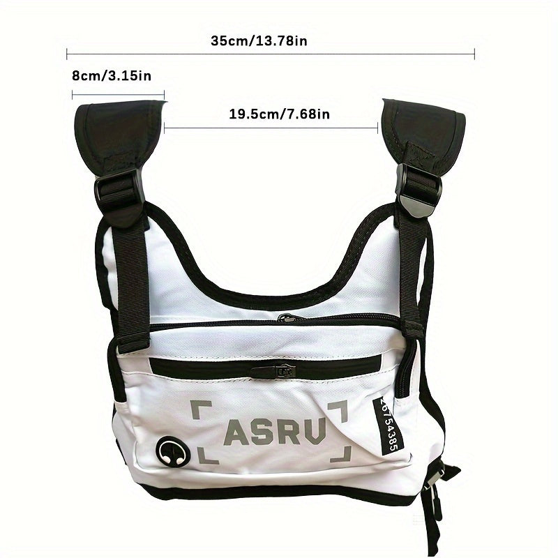 Reflective Adjustable Vest Strap, Waterproof, Cycling Hiking Skiing Sports Pack | Featherlight Running Chest Bag for Men - product image 2