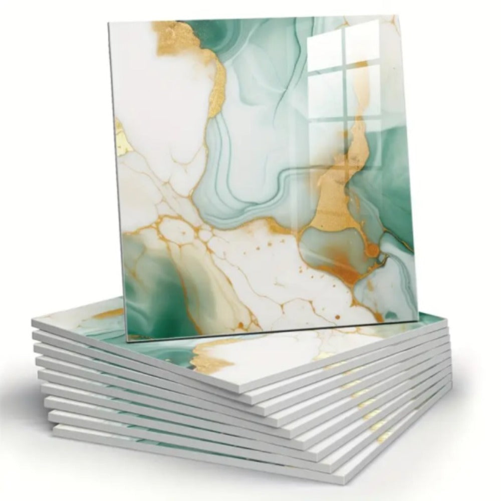 Self-Adhesive PVC Marble Tile Stickers 20pcs 30x30cm Waterproof Wall Panels for Bathroom Kitchen Living Room Backsplash Decor - product image 5