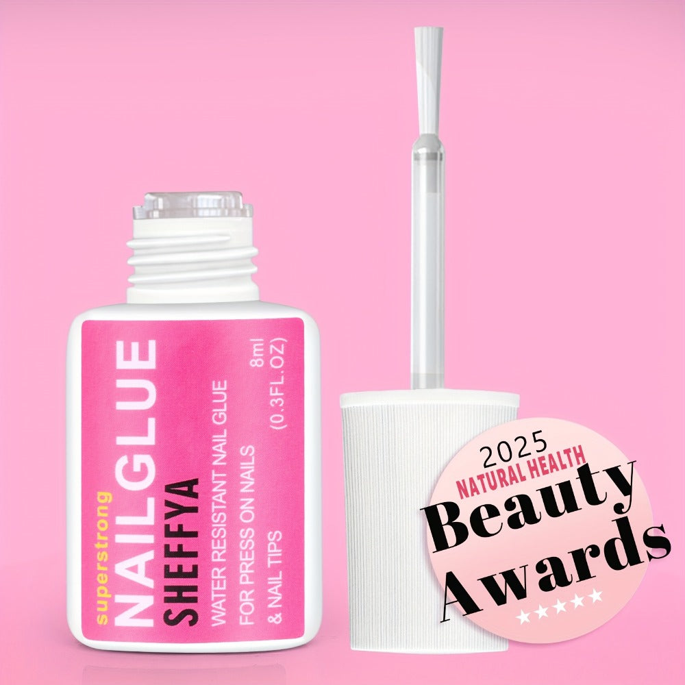 Brush-On Nail Glue Maximum Strength 0.27oz by SHEFFYA – Long-Lasting Mess-Free Precision Applicator for Press-On Nails, Nail Tips & Acrylic Nails, Salon & DIY Home Nail Art, 2pc 5p - product image 8