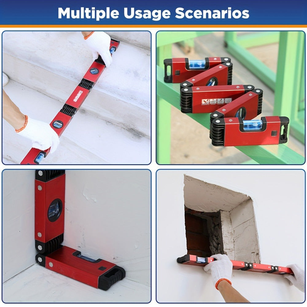 Folding Level Multifunction Multi-Angle Measurement Woodworking Tool Foldable Post Level Precise Leveling Any Position for Home Renovation DIY Carpentry Holiday Gift - product image 2