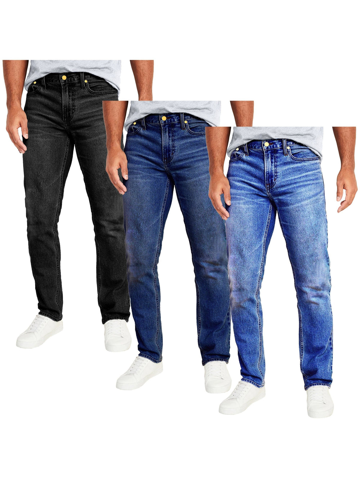 3-Pack Men's Flex Stretch Slim Straight Jeans - product image 13