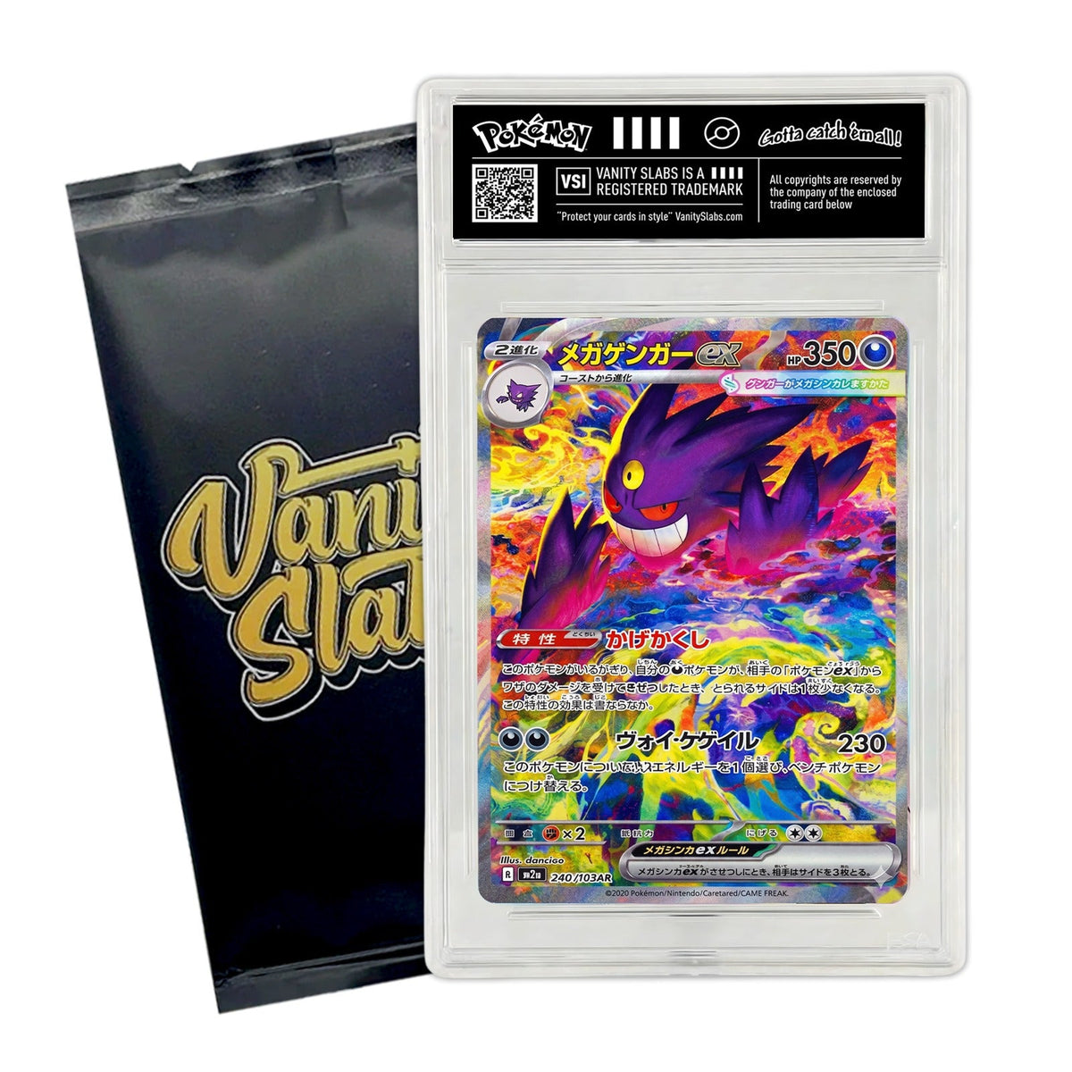 Mystery Slab | Rare Hit Card in Upgraded Display Case | English or Japanese | Gift for Kids & Collectors | EX, V, VMAX, VSTAR or Full Art Guaranteed - product image