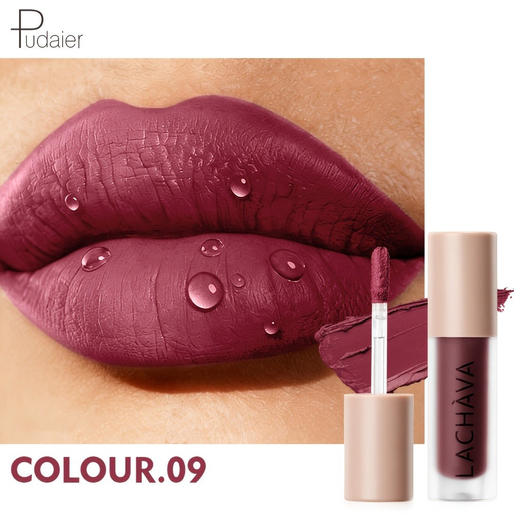 Matte Liquid Lipstick for Women — Velvet Soft Non-Drying Waterproof Long-Lasting Formula, Highly Pigmented Full Coverage Lip Color in Nude Brown Pink Red Purple Gold Shades - product image 4