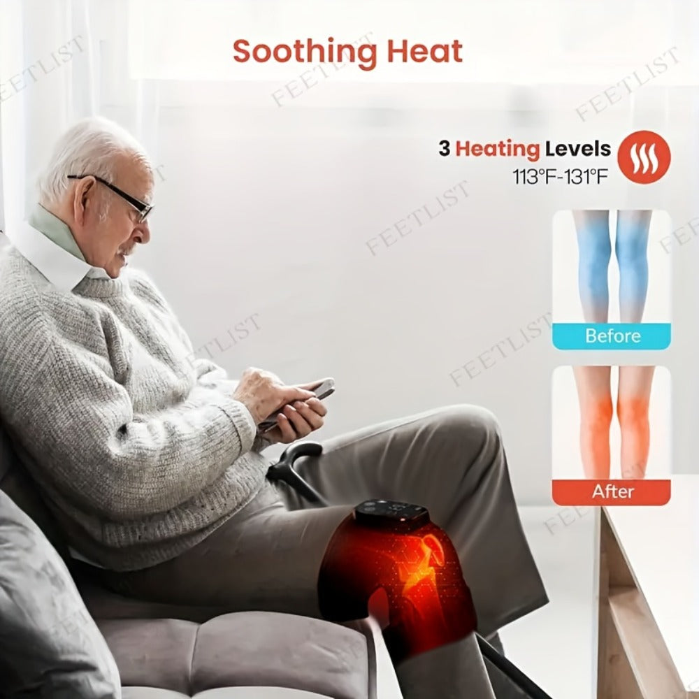 Knee Massager with Heat – 3-Level Heating Pad for Knee Pain Relief, Joint & Muscle Warmth, Anti-Slip Breathable Knee Brace for Men & Women - product image 9