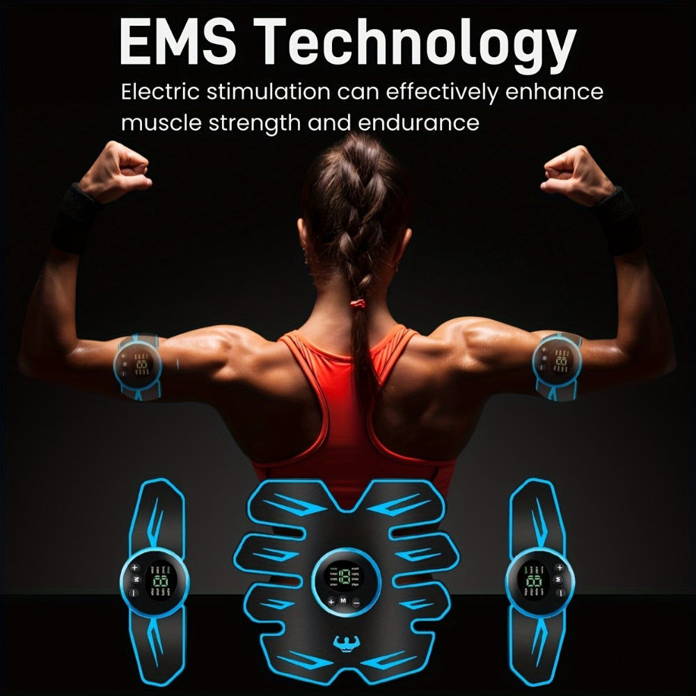 EMS Muscle Stimulator Abdominal Trainer Electric ABS Toning Belt for Core Strengthening Fat Burning Body Sculpting Home Gym Fitness Equipment for Men and Women - product image 6